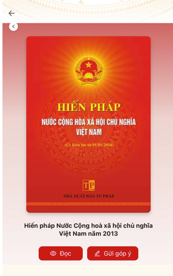 Hướng dẫn chi tiết cách góp ý sửa đổi Hiến pháp trên VNeID