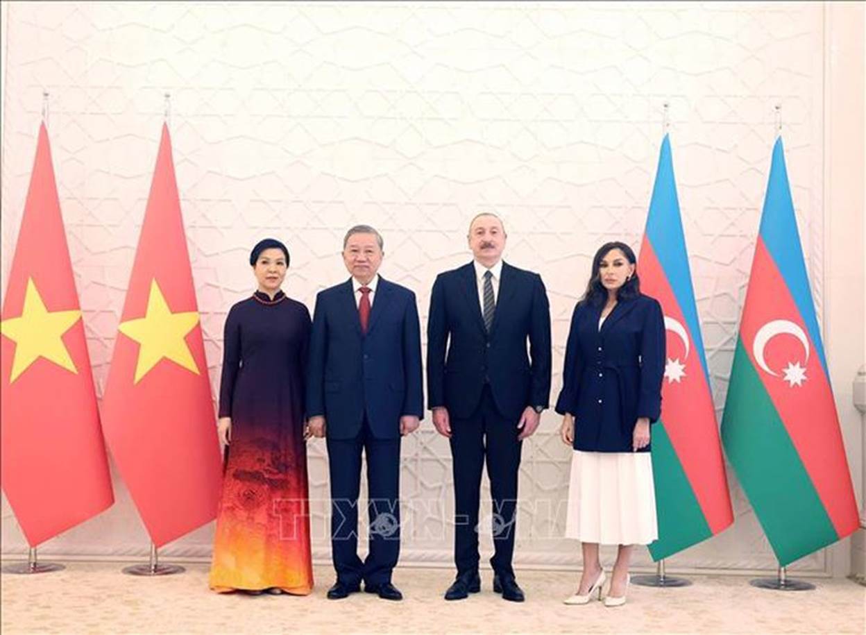 Lễ đón Tổng Bí thư Tô Lâm thăm cấp Nhà nước tới Azerbaijan