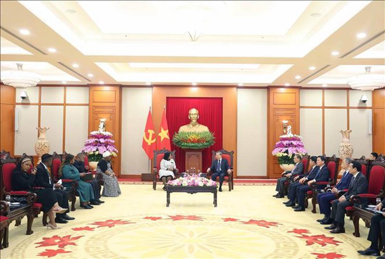 Tổng Bí thư Tô Lâm tiếp Phó Tổng Thư ký thứ nhất Đảng Đại hội Dân tộc Phi- Ảnh 3.