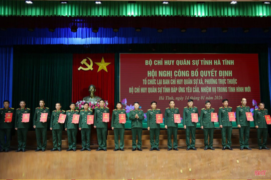 Lựa chọn, bổ nhiệm phó chỉ huy trưởng và trợ lý ban chỉ huy quân sự cấp xã ở Hà Tĩnh 