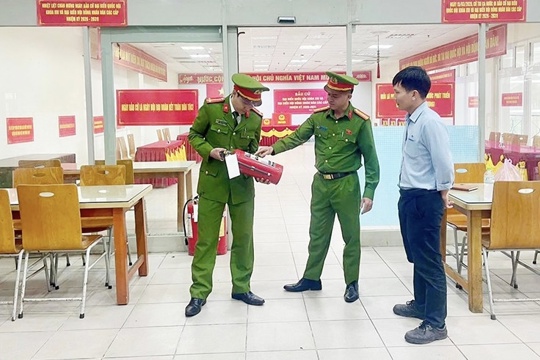 Sẵn sàng phương án đảm bảo an toàn PCCC tại các điểm bỏ phiếu