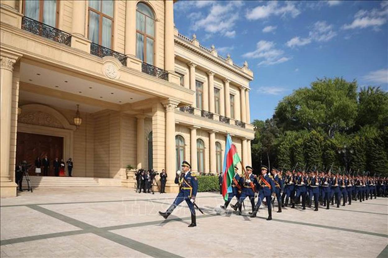 Lễ đón Tổng Bí thư Tô Lâm thăm cấp Nhà nước tới Azerbaijan- Ảnh 4.